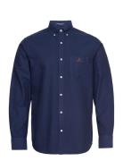 Reg Beefy Oxford Bd Tops Shirts Casual Navy GANT