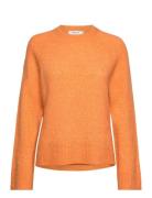Mschceara Hope Raglan Pullover Tops Knitwear Jumpers Orange MSCH Copen...