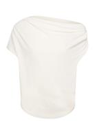 Lauren Ralph Lauren Stretch Jersey Off-The-Shoulder Top Kräm