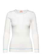 Blouse Ls Tops T-shirts & Tops Long-sleeved White Barbara Kristofferse...