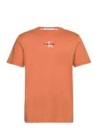 Calvin Klein Jeans Monologo Regular Tee Orange