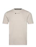 Roger M Hyperstretch S/S Tee Sport T-shirts Short-sleeved Beige Virtus