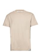 Calvin Klein Jeans Woven Tab Tee Kräm