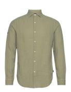 Superdry Studios Casual Linen L/S Shirt Grön