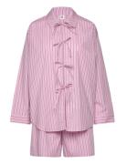 Becksöndergaard Stripel Set Shirt+Shorts Rosa