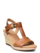 Gabor Wedge Sandal Brun