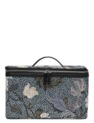 Ceannis Beauty Hard Box Denim Blue Flower Linen Multi/patterned