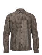 ONLY & SONS Onstevin Ls Viscose Check Reg Shirt Marinblå