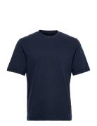 Mid Sleeve Tee Tops T-shirts Short-sleeved Blue Resteröds