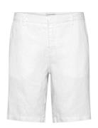 Cfpandrup 100% Linen Shorts Bottoms Shorts Casual White Casual Friday
