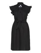 Msalaya Knee Length Dress Kort Klänning Black Minus