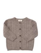 Merino Knitted Cardigan Tops Knitwear Cardigans Brown Copenhagen Color...