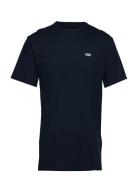 Left Chest Logo Tee Sport T-shirts Short-sleeved Navy VANS