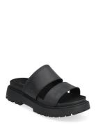 Timberland Clairemont Way Slide Sandal Black Full Grain Svart