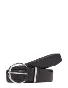 Calvin Klein Must Rnd Buckle Belt 3.0_Croco Svart