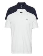 2 Pack Polo Tops Polos Short-sleeved White Champion