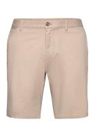 Mango Slim-Fit Chino Cotton Bermuda Shorts Beige