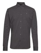 Clean Cut Copenhagen Clean Formal Aop Stretch Shirt Ls Grå