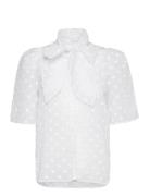 Stella Nova Shortsleeved Bow Shirt Vit