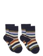 2 Pack Classic Striped Socks Sockor Strumpor Multi/patterned FUB