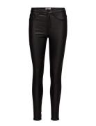 Onlroyal Hw Sk Rock Coated Pim Bottoms Trousers Leather Leggings-Byxor...