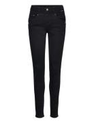 Amalie Jeans Shape Fit Bottoms Jeans Slim Black Cream