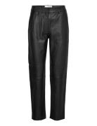 Slfmarie Mw Leather Pants B Noos Bottoms Trousers Leather Leggings-Byx...