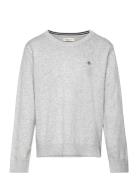 GANT Shield Classic Cotton C-Neck Grå