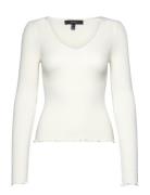 Vero Moda Vmevie Ls V-Neck Pullover Ga Noos Vit