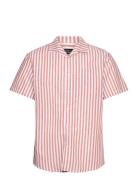 Clean Cut Copenhagen Giles Bowling Striped Shirt S/S Rosa