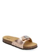 Sl Pescura Margot Leather Platta Sandaler Pink Scholl