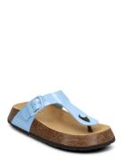 Sl Anais 24 Pu Leather Platta Sandaler Blue Scholl