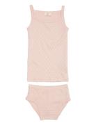 Copenhagen Colors Pointelle Heart Underwear Set Rosa