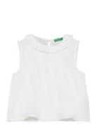 Sleeveless Shirt Tops Blouses & Tunics White United Colors Of Benetton