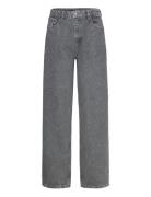 ROTATE Birger Christensen Rhinest Wide Leg Jeans Grå