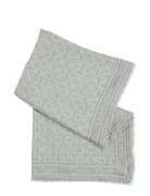 Calvin Klein Monogram Jacquard Scarf 130X130 Grå