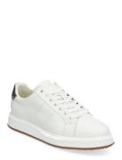 Lauren Ralph Lauren Angeline Iv Faux-Snakeskin-Trim Sneaker Vit