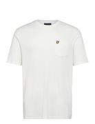 Lyle & Scott Textured Stripe T-Shirt Vit