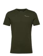 Regular Trademark Chest Print T-Shi Tops T-shirts Short-sleeved Green ...