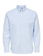 Selected Homme Slhregrick-Ox Shirt Ls Noos Blå