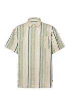 Les Deux Kai Linen Ss Shirt Grön