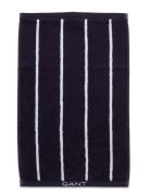 GANT Stripe Towel 30X50 Marinblå