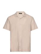 Linowbbhomer Ss Shirt Tops Shirts Short-sleeved Beige Bruuns Bazaar