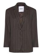 Day Birger Et Mikkelsen Emile - Casual Linen Stripe Brun