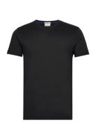 Contrast Logo Ss T-Shirt Tops T-shirts Short-sleeved Black GANT