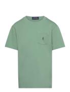 Ralph Lauren Kids Cotton Jersey Pocket Tee Grön