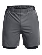 Ua Vanish Woven 2In1 Sts Sport Shorts Sport Shorts Grey Under Armour