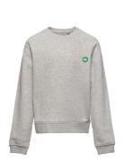 Kronstadt Lars Kids Organic/Recycled Crew Sweat Grå