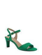 Women Sandals Sandal Med Klack Green Tamaris