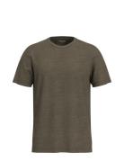 Selected Homme Slhaspen Slub Ss O-Neck Tee Noos Khaki Green